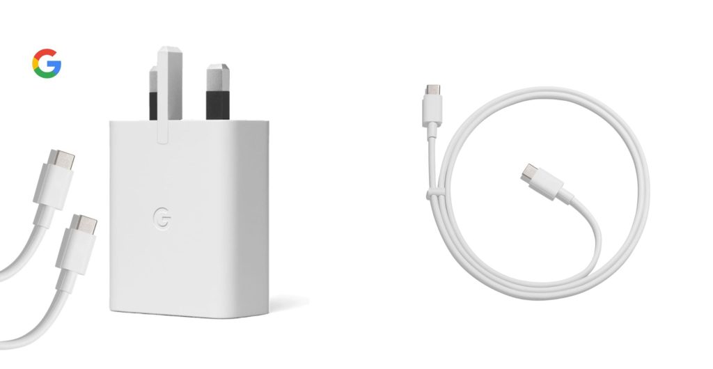 2. Google 30W Power Adapter with Fast Charging Cable (UK Plug):