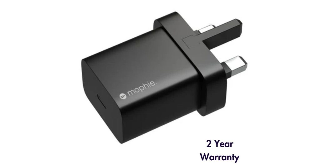 4. ZAGG Mophie 20W USB-C Wall Charger (UK Plug):